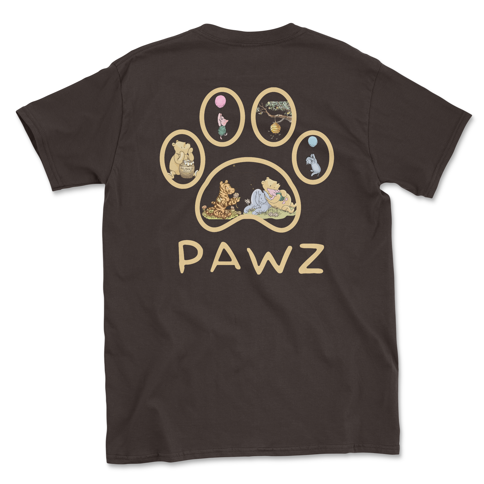 Hunny Paw - Chocolate (Adult Short Sleeve T-Shirt) Limited Edition