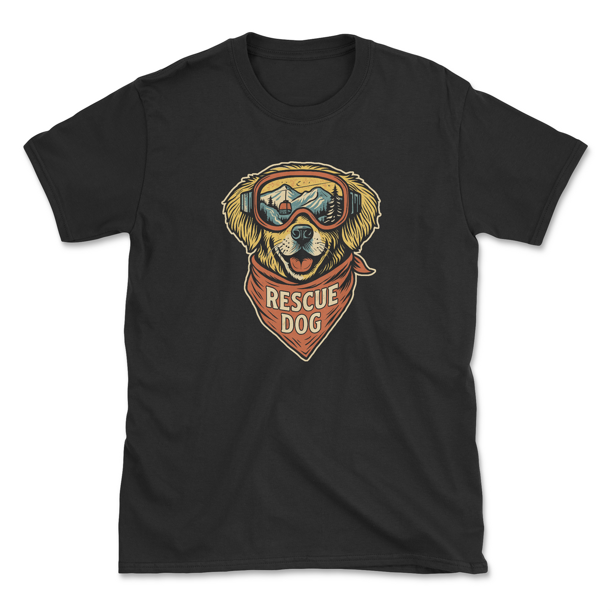 Powder Patrol (Front Print) (Adult Short Sleeve T-Shirt)