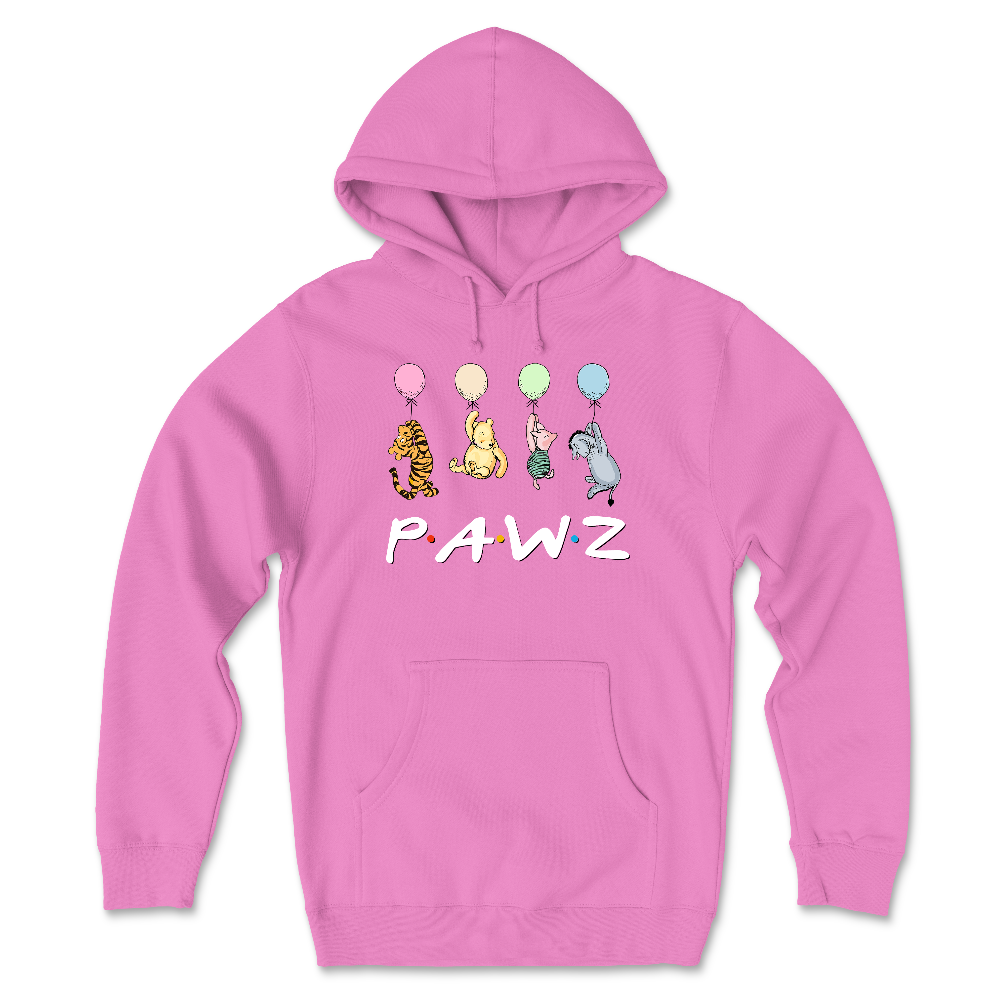 Best Friends - Hot Pink (Front Print) (Adult Hoodie) Limited Edition