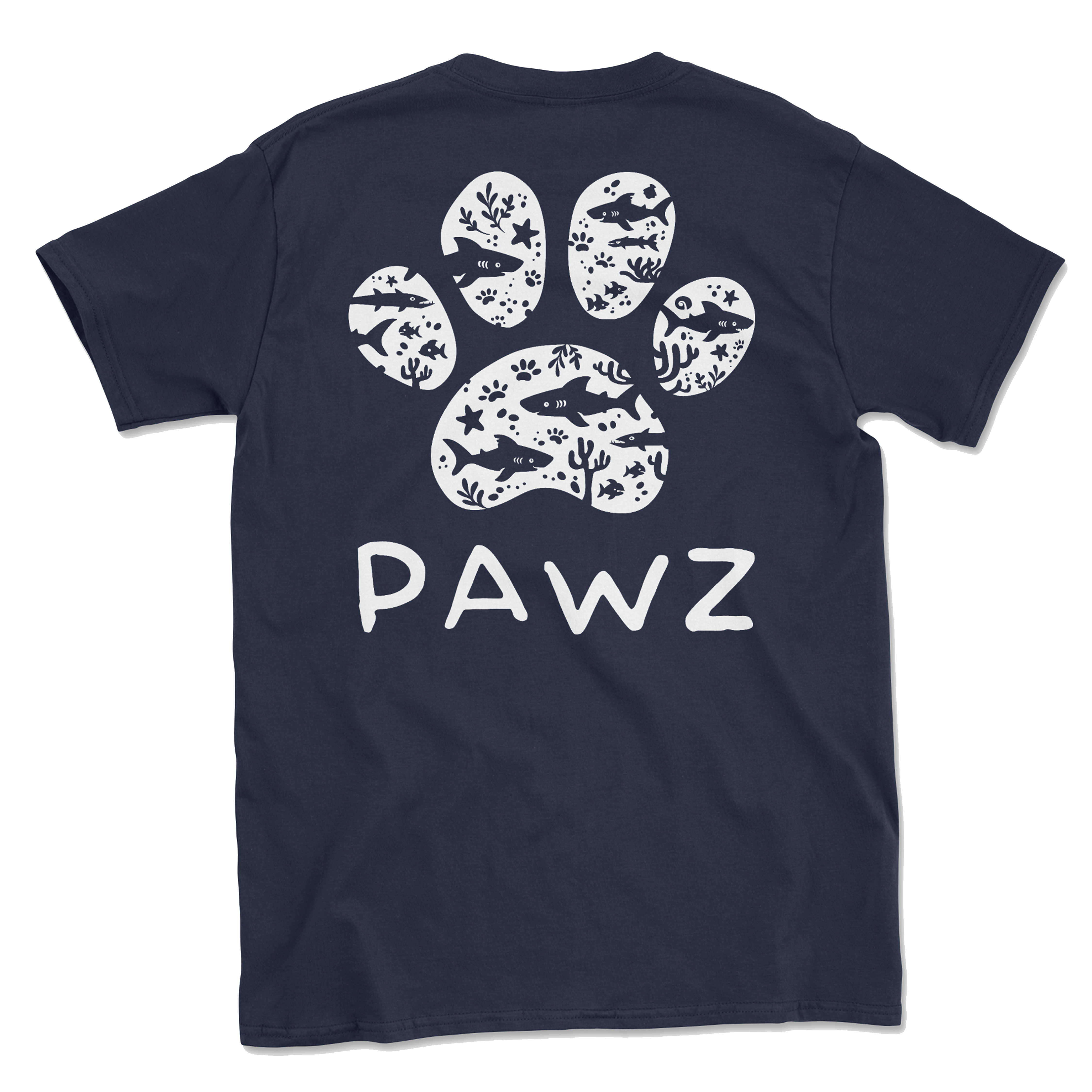 Shark Pawz (Adult Short Sleeve T-Shirt)