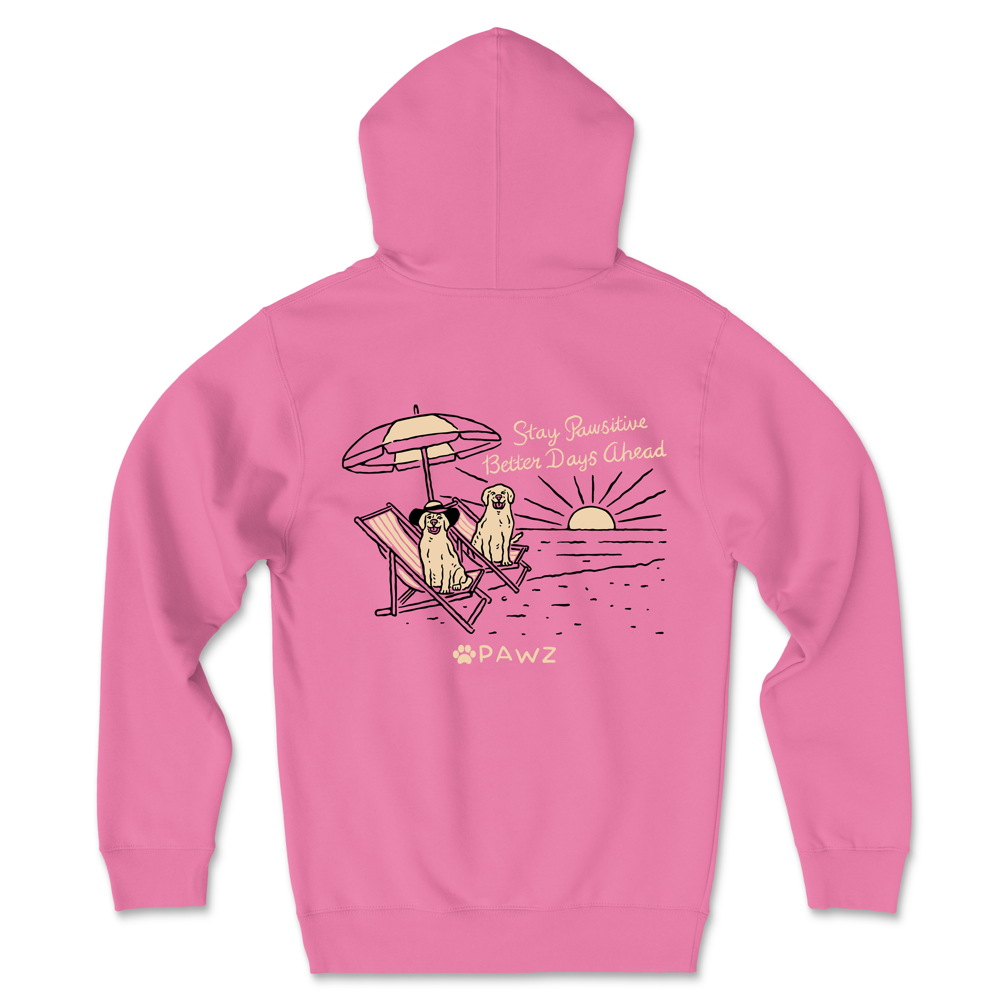 Pawsitive Vibes (Adult Hoodie)