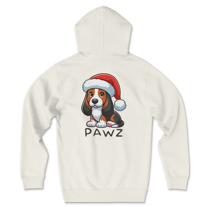 Basset Hound Christmas (Adult Hoodie)