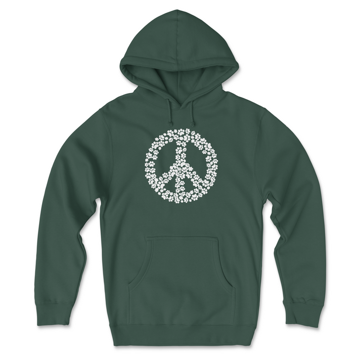 Peace Pawz (Adult Hoodie)