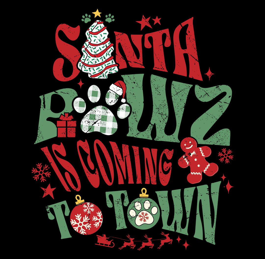 Santa Pawz (Adult Hoodie)