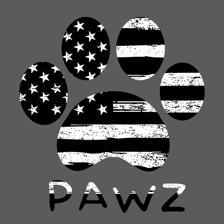 B/W Flag Paw (Adult Hoodie)